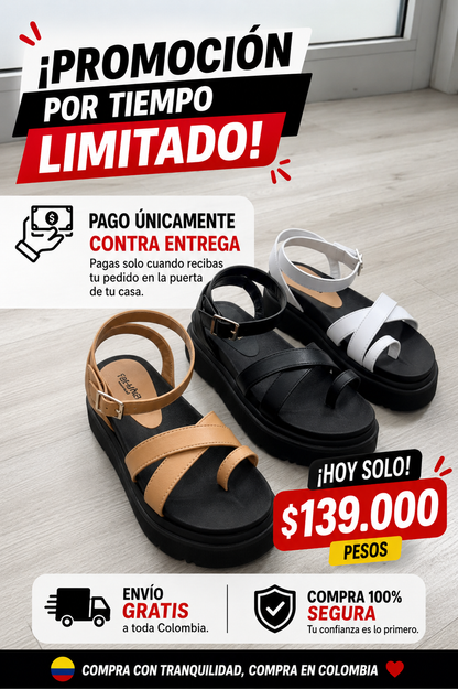 🔥PROMO Sandalia RIAHNA + Envío gratis y Pago Contra Entrega!